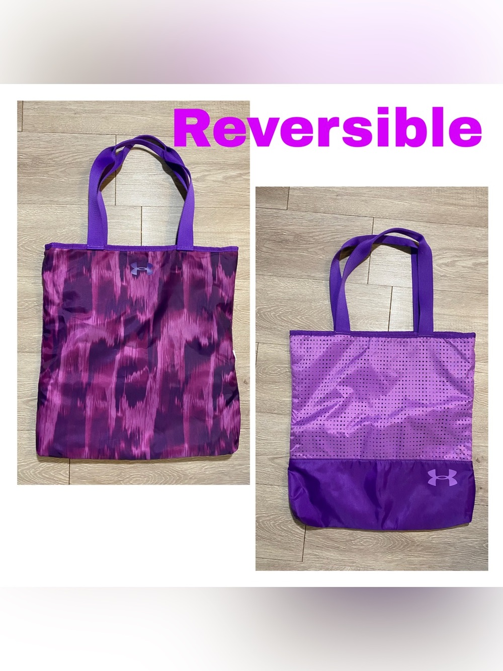 Under Armour Reversible Tote Bag ~ Purple